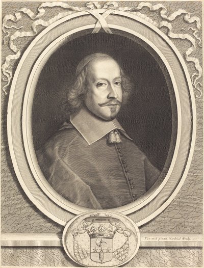 ジュール・マザラン枢機卿 作： Robert Nanteuil after Pieter van Mol