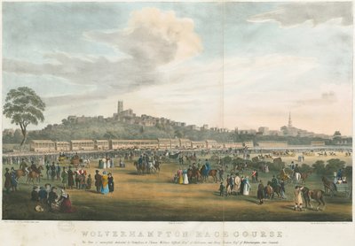 ウォルヴァーハンプトン-競馬場：カラーリトグラフ、nd [c 1826]（印刷） 作： Robert Noyes