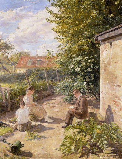 庭で 作： Robert Panitzsch