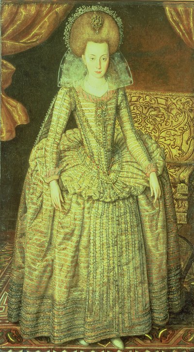 ボヘミアのエリザベス女王の肖像 作： Robert Peake