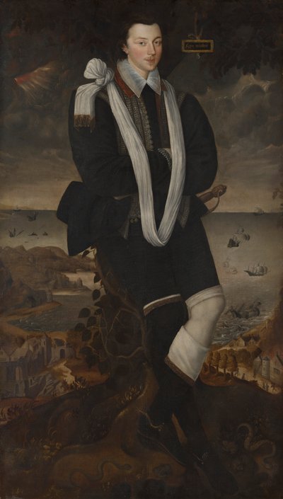 Retrato de Anthony Maria Browne, 2º Visconde Montagu 作： Robert Peake the elder