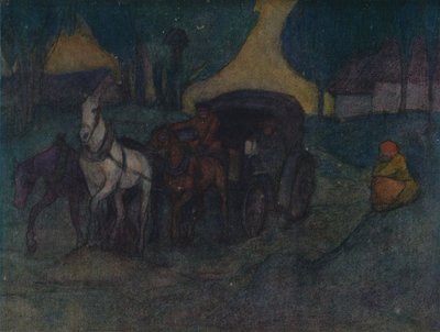ポーランドの田舎道、c1901、1905 作： Robert Polhill Bevan