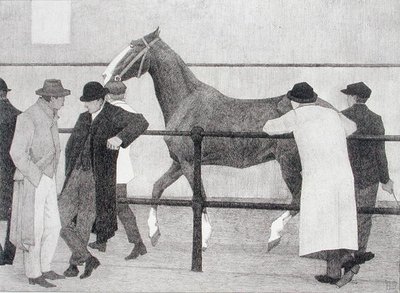 馬屋（ウォードのリポジトリNo.1）1919（リトグラフ） 作： Robert Polhill Bevan