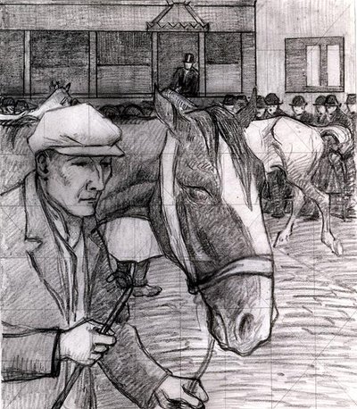 バービカンでのホースフェア 作： Robert Polhill Bevan