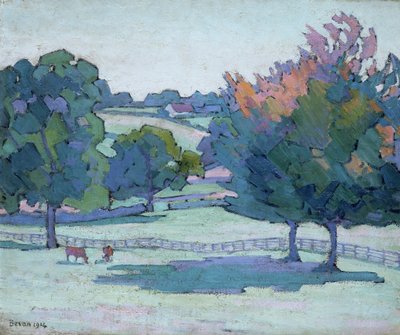 「サセックス州クックフィールドのカエデ」、1914 作： Robert Polhill Bevan