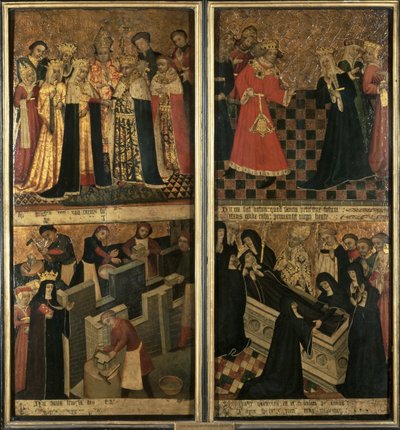 聖エテルドレダ、エリーの女子修道院長、1455年頃（パネルに油彩） 作： Robert Pygot