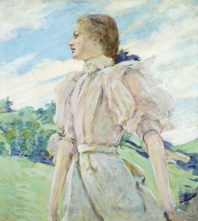 さわやかな日、1898年頃（キャンバスに油彩） 作： Robert Reid