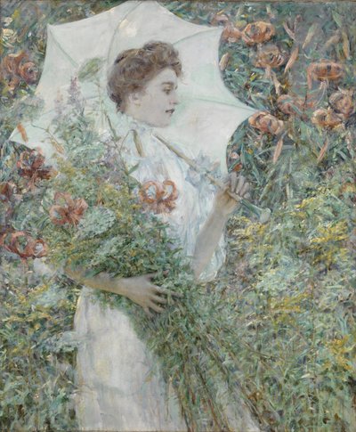 白いパラソル 作： Robert Reid
