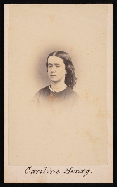 キャロライン・ヘンリーの肖像 1839-1920年、1860年から1869年の間。 作： Robert. Robert Addis,RW Addis,Addis
