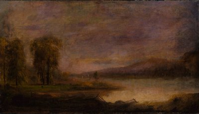 湖のある風景 作： Robert S. Duncanson