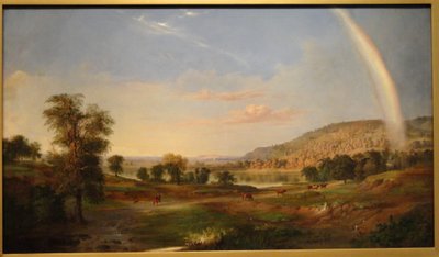 虹のある風景 作： Robert S. Duncanson