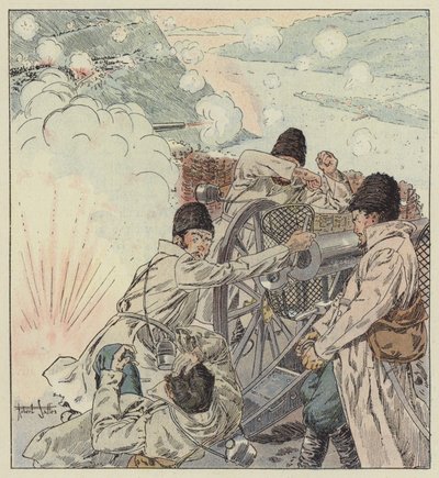 第2砲兵旅団の第2バッテリーは間もなく沈黙した 作： Robert Salles