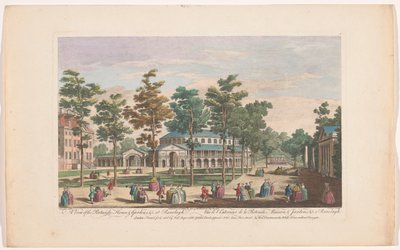 ロンドンのRanelagh GardensのRotundaの眺め Rotundo、House、& Gardens などの眺め。 ラネラグ (オブジェクトのタイトル) Ranelagh Gardens and Vauxhall Gardens (シリーズタイトル) 作： Robert Sayer