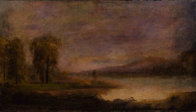 湖のある風景、1864年。 作： Robert Seldon Duncanson
