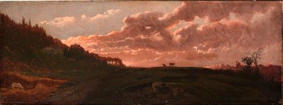 ロマンチックな風景、1871 年。 作： Robert Seldon Duncanson