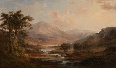スコットランドの風景、1871 年。 作： Robert Seldon Duncanson