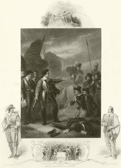 軍の反乱を抑制するクロムウェル 作： Robert Smirke