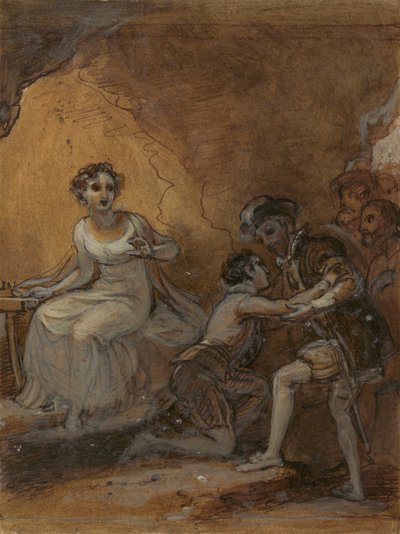 父と再会したフェルディナンド 作： Robert Smirke