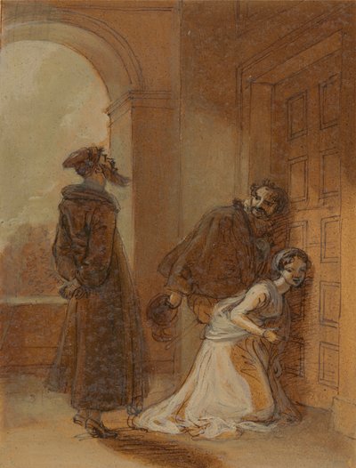Feste, como Sir Topas, dirigindo-se a Malvolio 作： Robert Smirke
