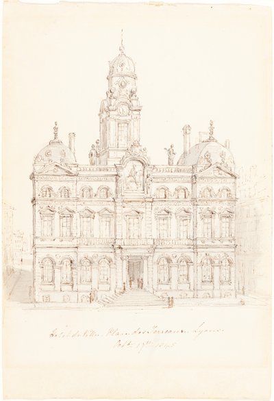 市庁舎、テロー広場、リヨン 作： Robert Smirke