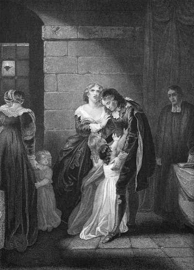 Wラッセル卿の家族との最後のインタビュー、AHペインの刻印 作： Robert Smirke