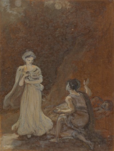 ヘレナに会うために目覚めるライサンダー 作： Robert Smirke
