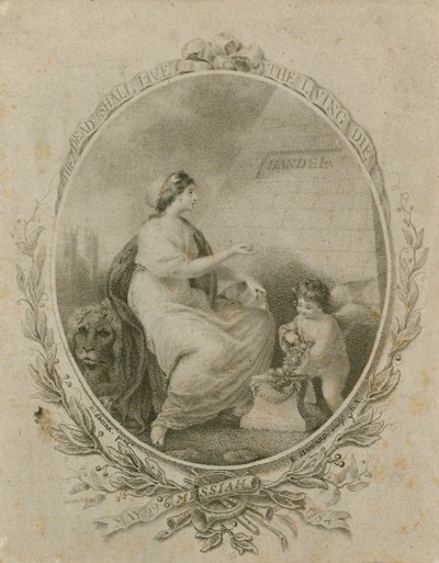 1784年5月29日、ロンドンのウェストミンスター寺院、ヘンデルの救世主の公演のプロモーション 作： Robert Smirke