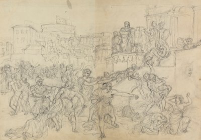 Esboço dos godos entrando em Roma, da peça de Shakespeare, Titus Andronicus 作： Robert Smirke
