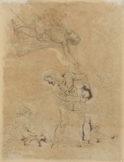 スティーブンとトリンクルスとキャリバン 作： Robert Smirke