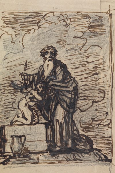 神に試されたアブラハムの研究 作： Robert Smirke