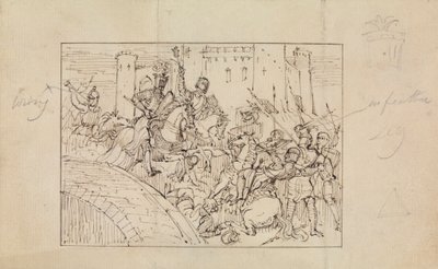 Tutkimus panssariritareista taistelussa hevosten kanssa 作： Robert Smirke