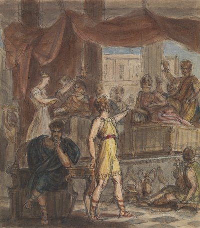 ローマの宴会シーンの研究 作： Robert Smirke