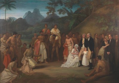 ジェームズ・ウィルソン船長へのオタハイト島（タヒチ）マタヴァイ地区の譲渡について 作： Robert Smirke