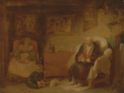 人間の七つの時代: 第二の幼稚さ、「お気に召すまま」、II、vii 作： Robert Smirke