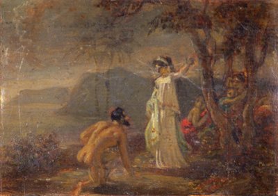 「ユリシーズとナウシカ」、c1772-1845 作： Robert Smirke