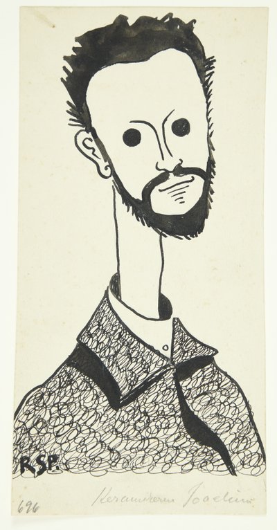 画家で陶芸家の Chr. の肖像。 ヨアヒム (1870-1943) 作： Robert Storm Petersen