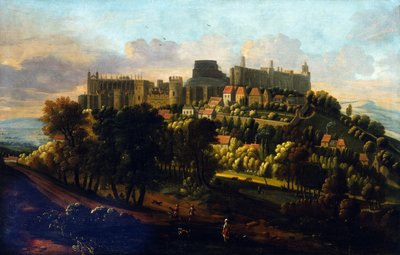 ウィンザー城、1670年頃（キャンバスに油彩） 作： Robert Streater or Streeter