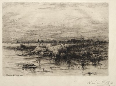アポナガナセット川の河口、1883年。 作： Robert Swain Gifford