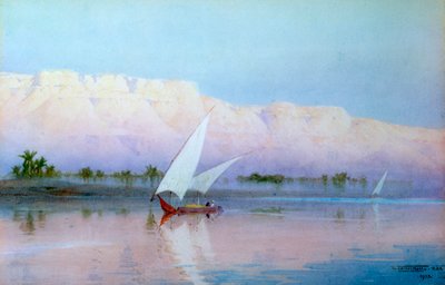 「ナイル川の船」、1903 年 作： Robert Talbot Kelly