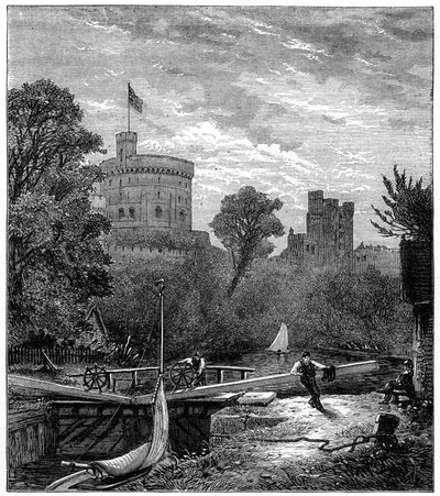 オールドウィンザーロック、1880年。 作： Robert Taylor Pritchett