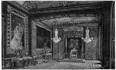 王座の間、ウィンザー、1880年。 作： Robert Taylor Pritchett