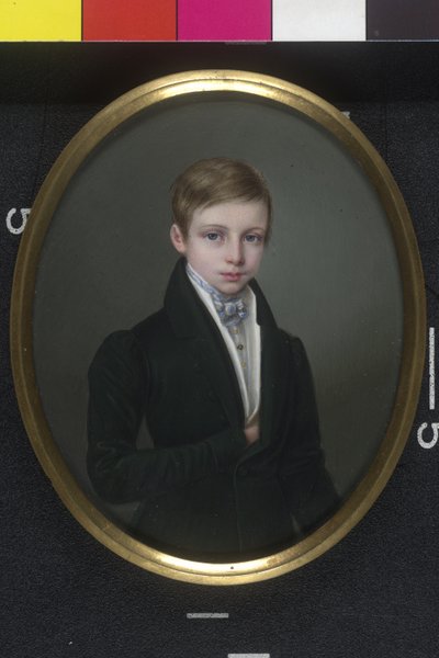 12歳の少年時代の皇帝フランツ・ヨーゼフ1世 作： Robert Theer