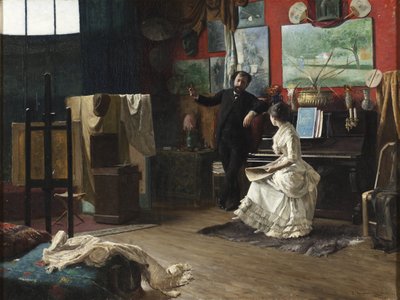 Thegerstrom、Robert（1857-1919）による間奏曲。 キャンバスに油彩 作： Robert Thegerstrom
