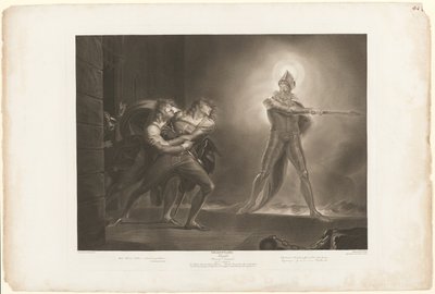 ハムレット、ホレイショ、マルセルスと幽霊 作： Robert Thew