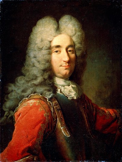 18世紀初頭の男の肖像 作： Robert Tournieres