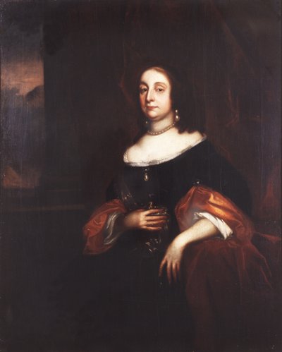 エリザベス・クロムウェル、ニー・ブルシエ、プロテクター、1654-58年頃（キャンバスに油彩） 作： Robert Walker