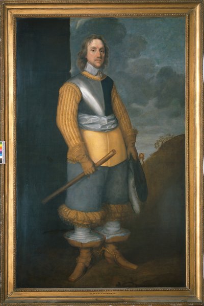 オリバー・クロムウェル、c.1649-50（キャンバスに油彩） 作： Robert Walker