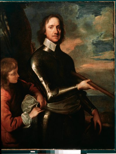 オリバー・クロムウェルの肖像」（1649年、油彩・キャンバス 作： Robert Walker