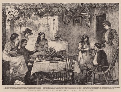数ヶ月の苦難の後の少し贅沢な、傷ついたカービニア 作： Robert Walker Macbeth