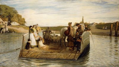 フェリー、1881 作： Robert Walker Macbeth
